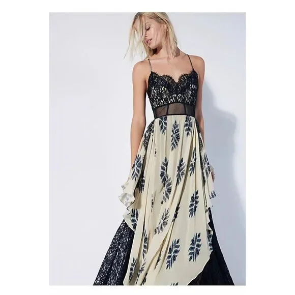 Free People Rare Jill G's Limited Edition Maxi Dress size 6 - Picture 1 of 15